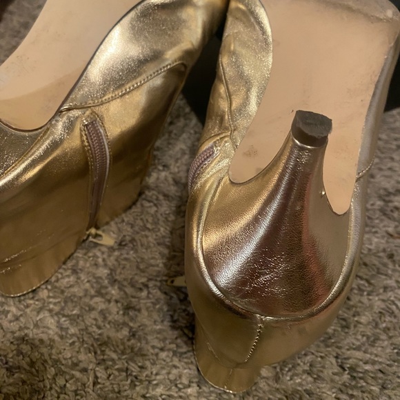 Free People Gold Booties - Picture 2 of 8